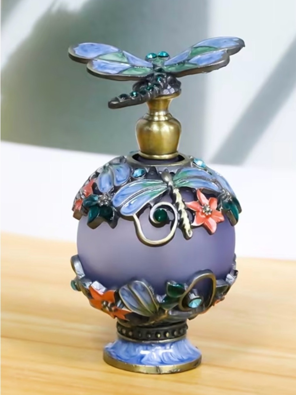 NIB Dragonfly Decorative Miniature Perfume Bottle